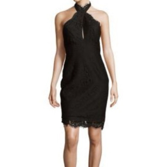 KEEPSAKE the Label Dresses & Skirts - Keepsake The Label High Roads Black Lace Criss Cross Halter Backless Dress Sz S